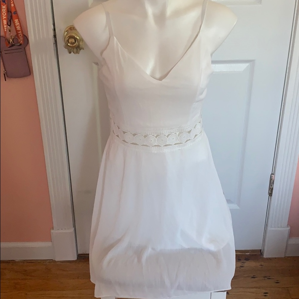 Never worn white dress with cute details